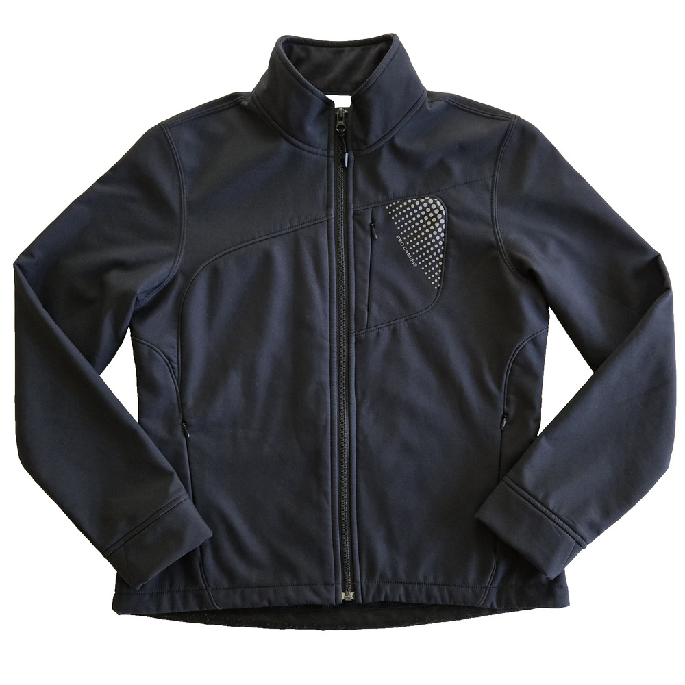 Pro Cam Fis Jacket Womens M Black Softshell Coat Outdoor Hiking Utility Gorpcore